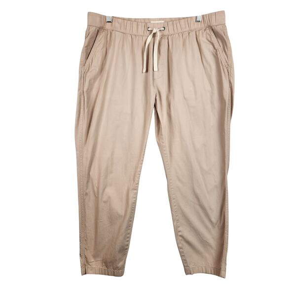 Pact Organic Cotton Joggers Men’s XL Peach Colorway Adjustable Waist Pockets EUC - Picture 1 of 16